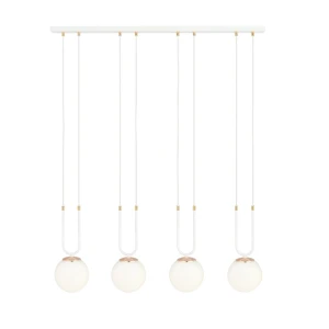 Lampa wisząca Glam biały 4x E14 - Emibig