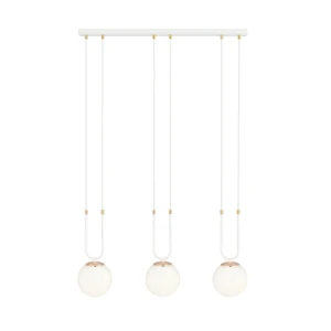 Lampa wisząca Glam biały 3x E14 - Emibig