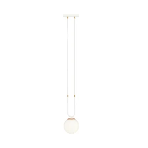 Lampa wisząca Glam biały 1x E14 - Emibig