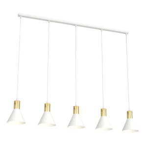 Lampa wisząca Rosa biały 5x E27 - Emibig