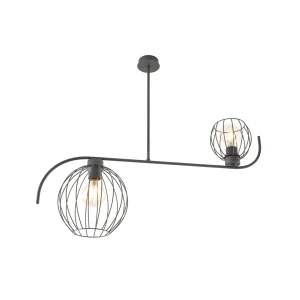 Lampa sufitowa Echo czarny 2x E27 - Emibig