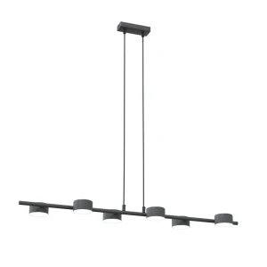 Lampa wisząca Sora czarny 6x GX53 - Emibig