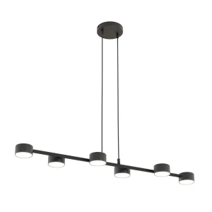 Lampa wisząca Megara czarny 6x GX53 - Emibig