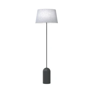 Lampa podłogowa Pearl Lp czarny / klosz szary 1x E27 - Emibig