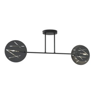 Lampa sufitowa Frick czarny 2x E27 - Emibig
