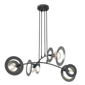 Lampa wisząca Euforia czarny 4x E27 - Emibig