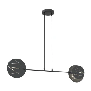 Lampa wisząca Xotic czarny 2x E27 - Emibig