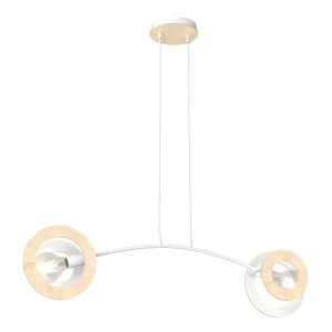 Lampa wisząca Skiva biały 2x E27 - Emibig