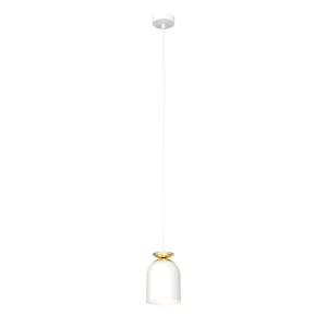 Lampa wisząca Target biały 1x E27 - Emibig