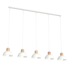 Lampa wisząca Seco biały 5x E27 - Emibig