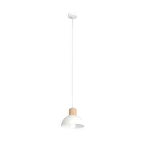 Lampa wisząca Seco biały 1x E27 - Emibig