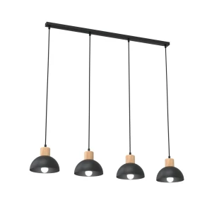 Lampa wisząca Seco czarny 4x E27 - Emibig