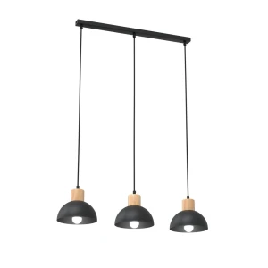 Lampa wisząca Seco czarny 2x E27 - Emibig