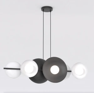 Lampa wisząca Volum czarny, biały 6x G9 - Emibig