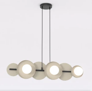 Lampa wisząca Model mocha / klosz biały 6x G9 - Emibig