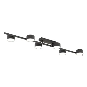 Lampa sufitowa BET 6 BL BLACK 6xGX53 czarna 1467/6 Emibig