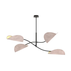 Lampa sufitowa LOTUS 4 BL GRAY 4xE14 czarno-szara 1462/4 Emibig
