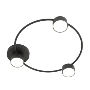 Lampa sufitowa LUCIO 3 BL BLACK 3xGX53 czarna 1450/3 Emibig