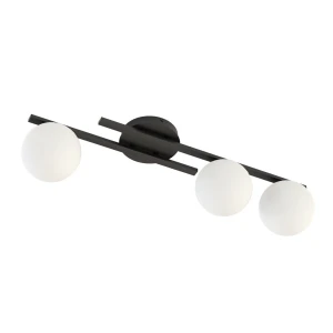 Lampa wisząca Kairo czarny / klosz biały 3x E14 - Emibig