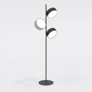 Lampa podłogowa Drumz czarny, szary 3x E14 - Emibig