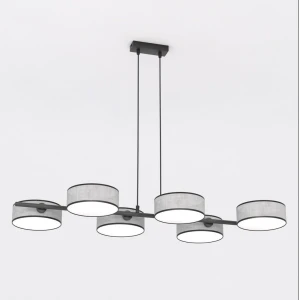 Lampa wisząca Drumz czarny, szary 6x E14 - Emibig