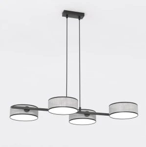 Lampa wisząca Drumz czarny, szary 4x E14 - Emibig