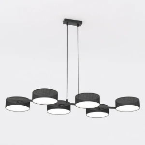 Lampa wisząca Drumz czarny 6x E14 - Emibig