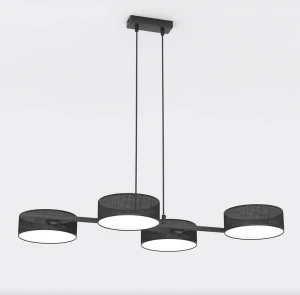Lampa wisząca Drumz czarny 4x E14 - Emibig
