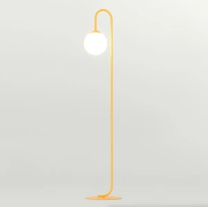Lampa stojąca FLOR LP1 BL ORANGE 1xE14 pomarańczowa 1499/LP1 Emibig