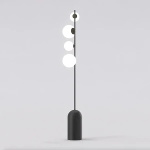 Lampa stojąca ETNO LP4 BL BLACK 4xE14/G9 czarna 1503/LP4 Emibig