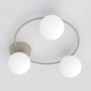 Lampa sufitowa SOPRA 3 MOKKA OPAL 3xE14 beżowa 1633/3 Emibig