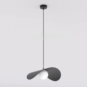 Lampa wisząca Ritual czarny / klosz biały 1x G9 - Emibig