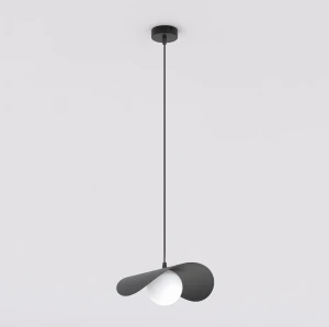 Lampa wisząca Ritual czarny / klosz biały 1x G9 - Emibig