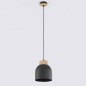 Lampa wisząca Vigo czarny 1x E27 - Emibig