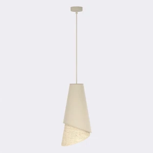 Lampa wisząca Moda czarny / klosz brązowy 1x E27 - Emibig