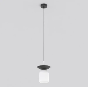 Lampa wisząca Ego biały 1x E14 - Emibig