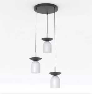 Lampa wisząca Ego szary 3x E14 - Emibig
