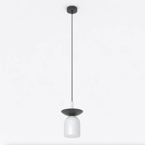 Lampa wisząca Ego szary 1x E14 - Emibig
