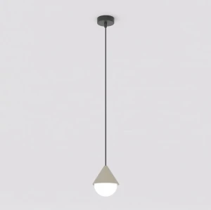 Lampa wisząca Giro czarny / klosz biały 1x G9 - Emibig