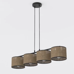 Lampa wisząca Eco brązowy 4x E27 - Emibig