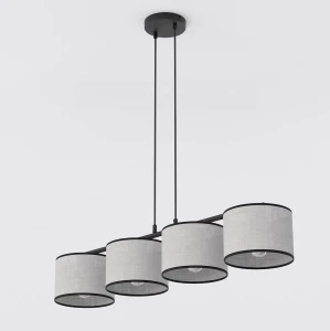 Lampa wisząca Eco szary 4x E27 - Emibig