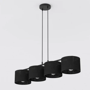 Lampa wisząca Eco czarny 4x E27 - Emibig