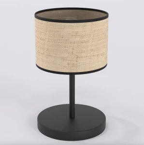 Lampka biurkowa Eco czarny / klosz brązowy 1x E27 - Emibig