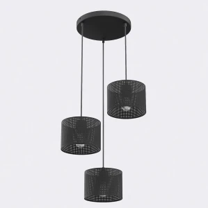 Lampa wisząca Lux czarny 3x E27 - Emibig