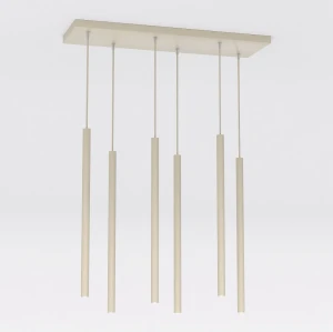 Lampa wisząca Selter beżowy 6x G9 - Emibig