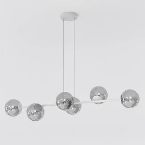Lampa wisząca Magnus szary / klosz graphite 6x E14 - Emibig