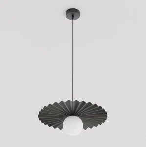 Lampa wisząca Umbra czarny / klosz biały 1x G9 - Emibig