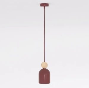 Lampa wisząca Mesi burgundowy 1x GU10 - Emibig