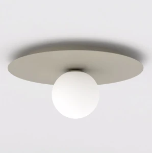 Lampa sufitowa SOLAR 1 MOKKA OPAL 1xE14 czarna 1687/1 Emibig
