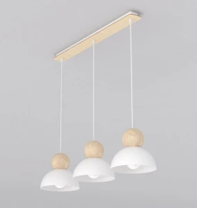 Lampa wisząca Kaki biały 3x E27 - Emibig